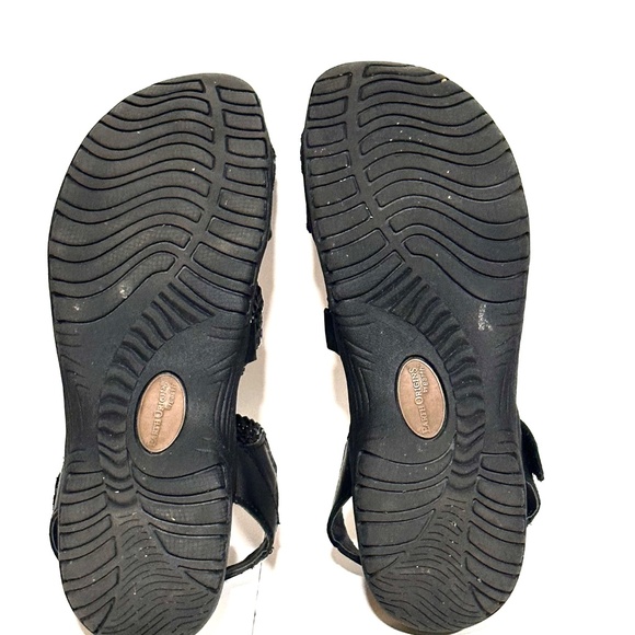 Earth Origins Genuine Leather Black Hiking Sandals Size 9 1/2 - Picture 7 of 7